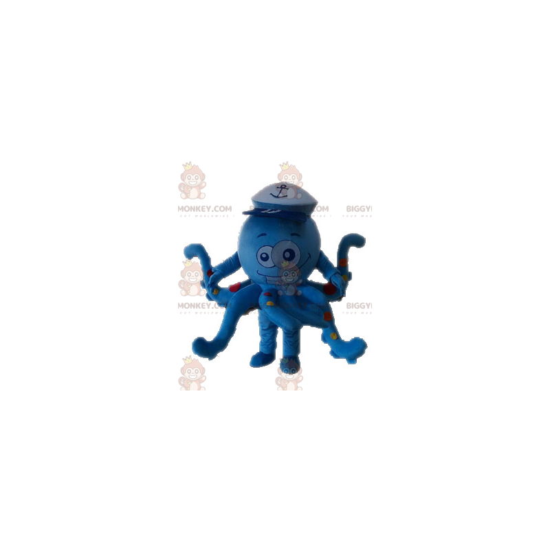 Blue Polka Dot Octopus Octopus BIGGYMONKEY™ Mascot Costume -