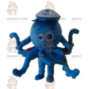 Blue Polka Dot Octopus Octopus BIGGYMONKEY™ Mascot Costume -