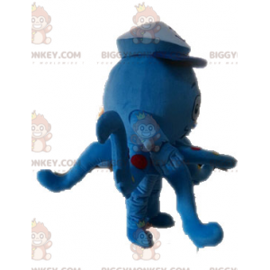 Blue Polka Dot Octopus Octopus BIGGYMONKEY™ Mascot Costume -