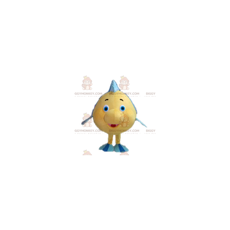 The Little Mermaid Famous Fish Flounder BIGGYMONKEY™ Mascot The Little Mermaid Famous Fish Flounder BIGGYMONKEY™ Mascot