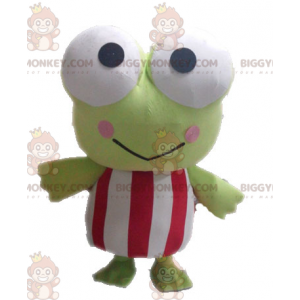 Kæmpe sjov grøn frø BIGGYMONKEY™ maskotkostume - Biggymonkey.com
