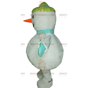 Kjempe snømann BIGGYMONKEY™ maskotkostyme. Vinter BIGGYMONKEY™ maskotkostyme - Menneskelige maskoter - BiggyMonkey.com