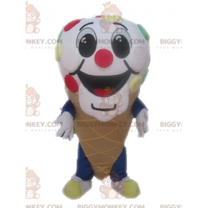 Giant Ice Cream Cone BIGGYMONKEY™ Mascot Costume. Ice Cream
