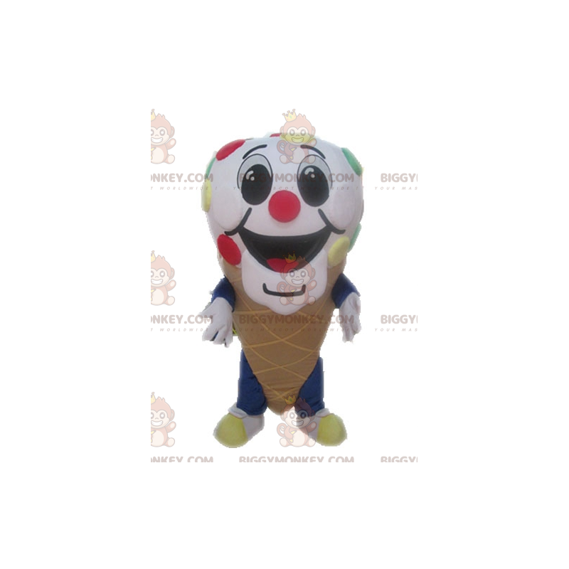 Costume da mascotte cono gelato gigante BIGGYMONKEY™. Costume Costume da mascotte cono gelato gigante BIGGYMONKEY™. Costume