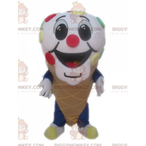 Kæmpe iskegle BIGGYMONKEY™ maskotkostume. Is BIGGYMONKEY™