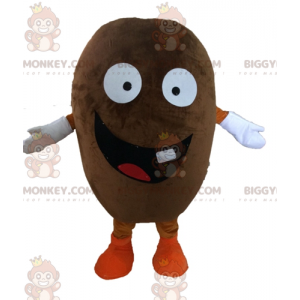 Coffee Bean BIGGYMONKEY™ Mascot Costume. Giant Cocoa Bean