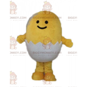 Yellow Chick in a Shell BIGGYMONKEY™ Mascot Costume –