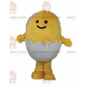 Geel kuiken in een schelp BIGGYMONKEY™ mascottekostuum -