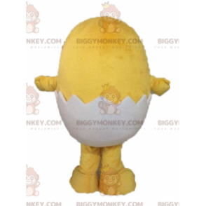 Geel kuiken in een schelp BIGGYMONKEY™ mascottekostuum -