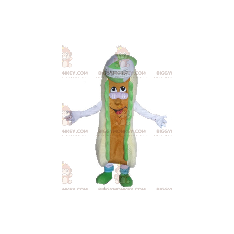 Kæmpe Sandwich BIGGYMONKEY™ maskotkostume. Hot Dog BIGGYMONKEY™ Kæmpe Sandwich BIGGYMONKEY™ maskotkostume. Hot Dog BIGGYMONKEY™