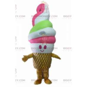 Giant Gelato BIGGYMONKEY™ Maskottchenkostüm. Riesenhorn