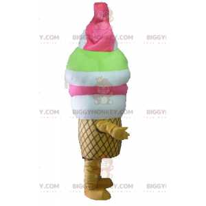 Giant Gelato BIGGYMONKEY™ μασκότ στολή. Στολή μασκότ Giant Horn BIGGYMONKEY™ - Μασκότ τροφίμων - BiggyMonkey.com