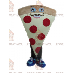 Giant Pizza BIGGYMONKEY™ Maskottchenkostüm. Pizzastück