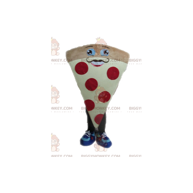 Giant Pizza BIGGYMONKEY™ Mascot Costume. Pizza Slice Giant Pizza BIGGYMONKEY™ Mascot Costume. Pizza Slice
