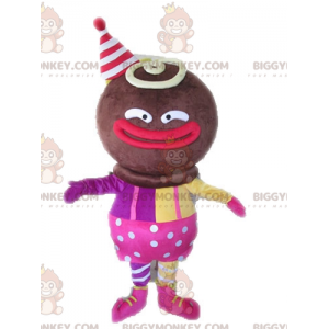 BIGGYMONKEY™ Mascot Costume African Character Dress Up in Pink