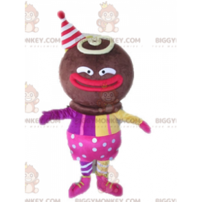 BIGGYMONKEY™ Maskotdräkt Afrikansk karaktär Klä upp i rosa och