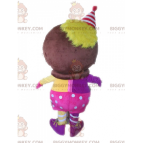 BIGGYMONKEY™ Mascot Costume African Character Dress Up in Pink