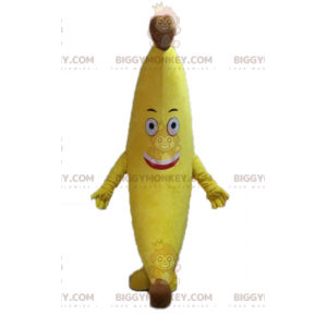 Giant Yellow Banana BIGGYMONKEY™ maskottiasu. Exotic Fruit