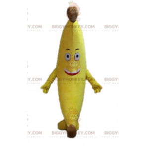 Giant Yellow Banana BIGGYMONKEY™ Mascot Costume. Exotic Fruit