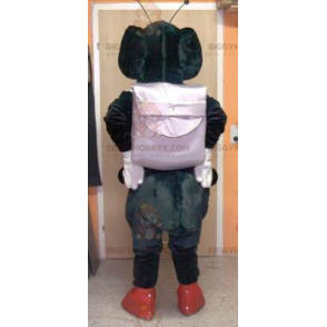 Schwarz-weißes Ameisen-BIGGYMONKEY™-Maskottchen-Kostüm -