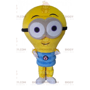 Kostým maskota obří žluté žárovky BIGGYMONKEY™. Kostým maskota