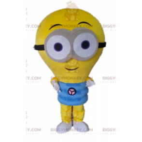 Kostým maskota obří žluté žárovky BIGGYMONKEY™. Kostým maskota