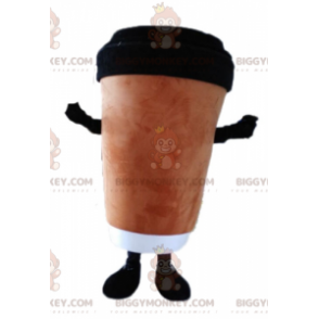 Στολή μασκότ BIGGYMONKEY™ Coffee Cup. Στολή μασκότ με ζεστό