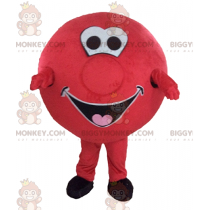 Kæmpe rød bold BIGGYMONKEY™ maskotkostume. Rundt BIGGYMONKEY™