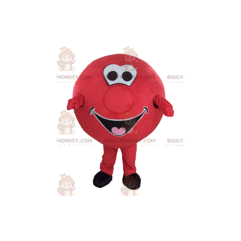 Very Happy Red M&M's BIGGYMONKEY™ Mascot Costume Sizes L (175-180CM)