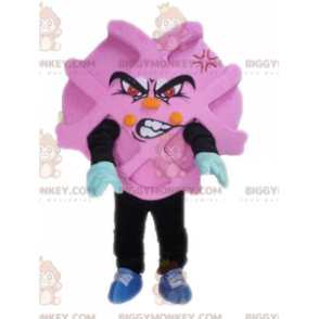 BIGGYMONKEY™ rosa och svart reklammaskotdräkt. Våffla BIGGYMONKEY™ maskotdräkt - Oklassificerade maskot - BiggyMonkey.com