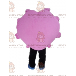 BIGGYMONKEY™ pink og sort salgsfremmende maskotkostume. Vaffel
