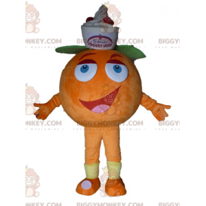 Giant Orange BIGGYMONKEY™ Mascot Costume. Fruity Dessert