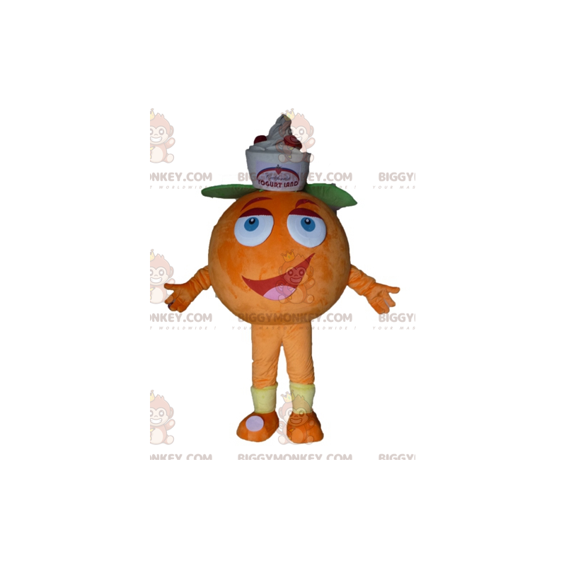 Kostým maskota Giant Orange BIGGYMONKEY™. Ovocný dezert