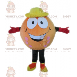 Orange Ball BIGGYMONKEY™ Maskottchen-Kostüm. Riesiges