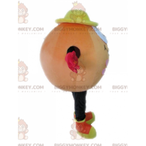 Costume da mascotte BIGGYMONKEY™ con palla arancione. Costume