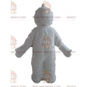 Wit Yeti BIGGYMONKEY™ mascottekostuum. Grizzly Bear