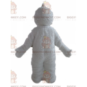 Weißer Yeti BIGGYMONKEY™ Maskottchen-Kostüm. Grizzlybär