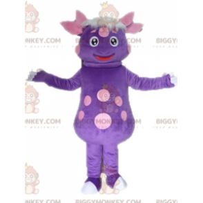 Kostým maskota Puntíkatý dinosaurus BIGGYMONKEY™. Kostým