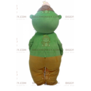 Costume mascotte BIGGYMONKEY™ alieno verde. Costume mascotte