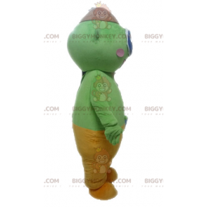 Costume mascotte BIGGYMONKEY™ alieno verde. Costume mascotte