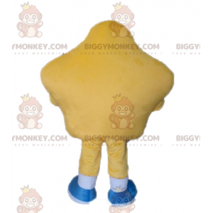 Gigantische gele ster BIGGYMONKEY™ mascottekostuum met bril -