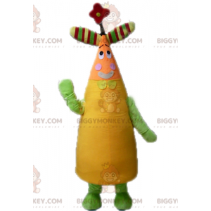Colorful and Floral Character BIGGYMONKEY™ Mascot Costume -