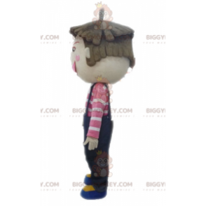 Traje de mascote de menino de macacão BIGGYMONKEY™. Traje de