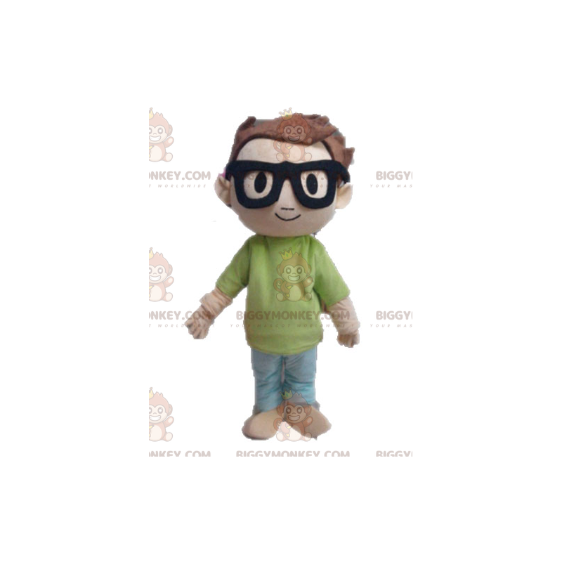 Pojan BIGGYMONKEY™ maskottiasu. Little Kid School Boy Pojan BIGGYMONKEY™ maskottiasu. Little Kid School Boy