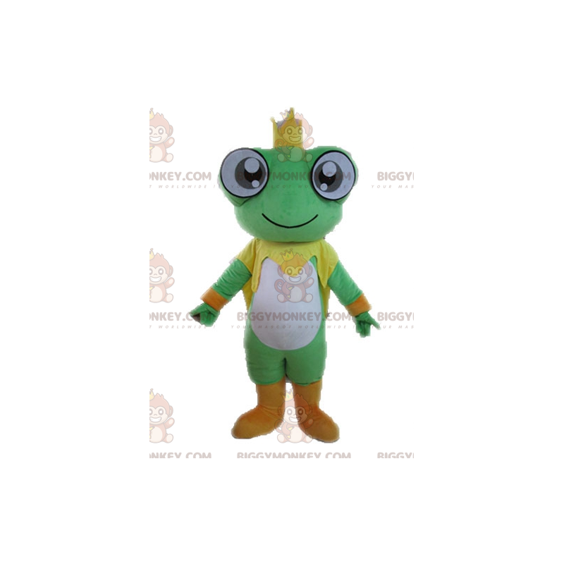 Kæmpe frø BIGGYMONKEY™ maskotkostume. Konge BIGGYMONKEY™ maskot Kæmpe frø BIGGYMONKEY™ maskotkostume. Konge BIGGYMONKEY™ maskot