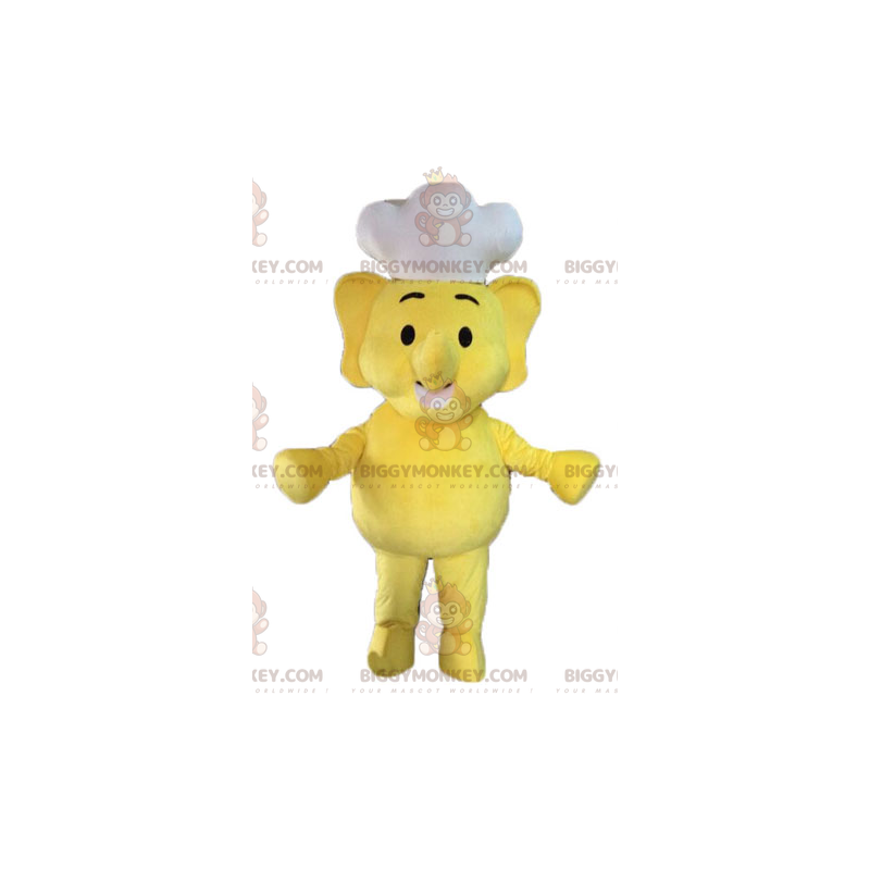 Costume de mascotte BIGGYMONKEY™ d'éléphant jaune. Costume de Costume de mascotte BIGGYMONKEY™ d'éléphant jaune. Costume de