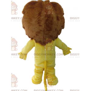 Giant Yellow Lion BIGGYMONKEY™ Mascot Costume. Feline