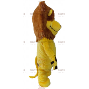 Traje de mascote gigante de leão amarelo BIGGYMONKEY™. Traje de mascote felino BIGGYMONKEY™ - Mascotes de leão - BiggyMonkey.com
