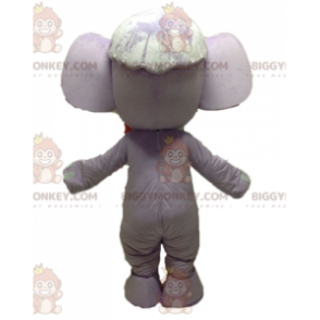 Purple and Pink Elephant BIGGYMONKEY™ Mascot Costume. Purple