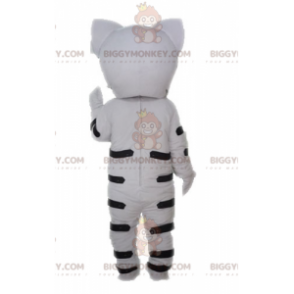 Disfraz de mascota de lince leopardo blanco BIGGYMONKEY™.